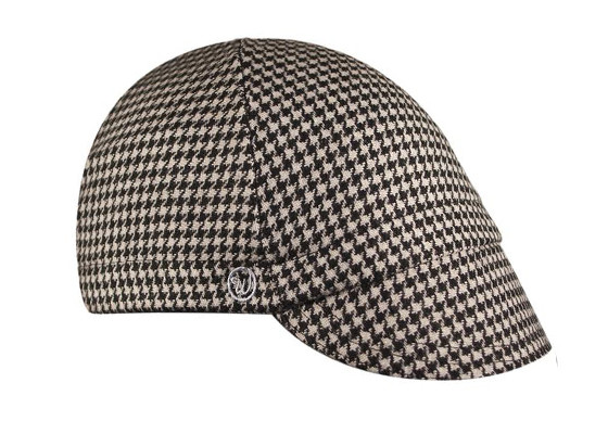 Black Houndstooth Wool 4-Panel