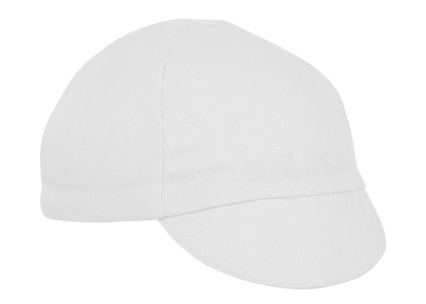 White Linen 4-Panel Cap