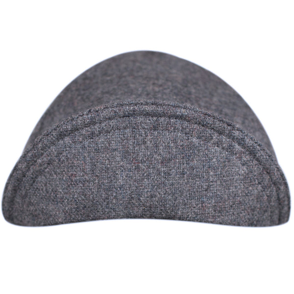 Blue Cadet Wool 4-Panel Cap.  Bill up front view.