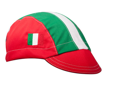 Italy 3-Panel Cotton Cycling Cap