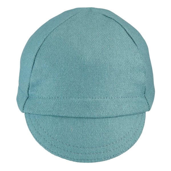 Jade Wool 4-Panel Cap.  Front view.