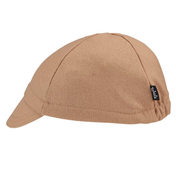 Camel Wool 4-Panel Cap.  Side view.