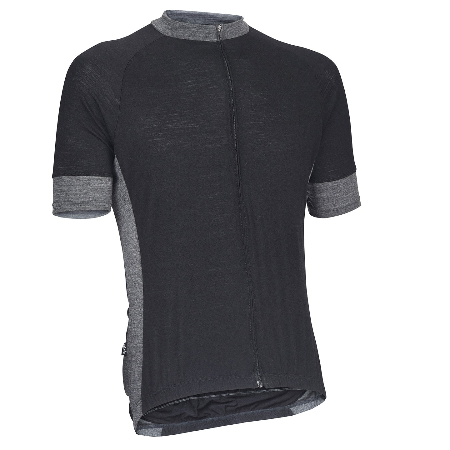 Midnight Black/Gray Merino Wool Jersey 2XL
