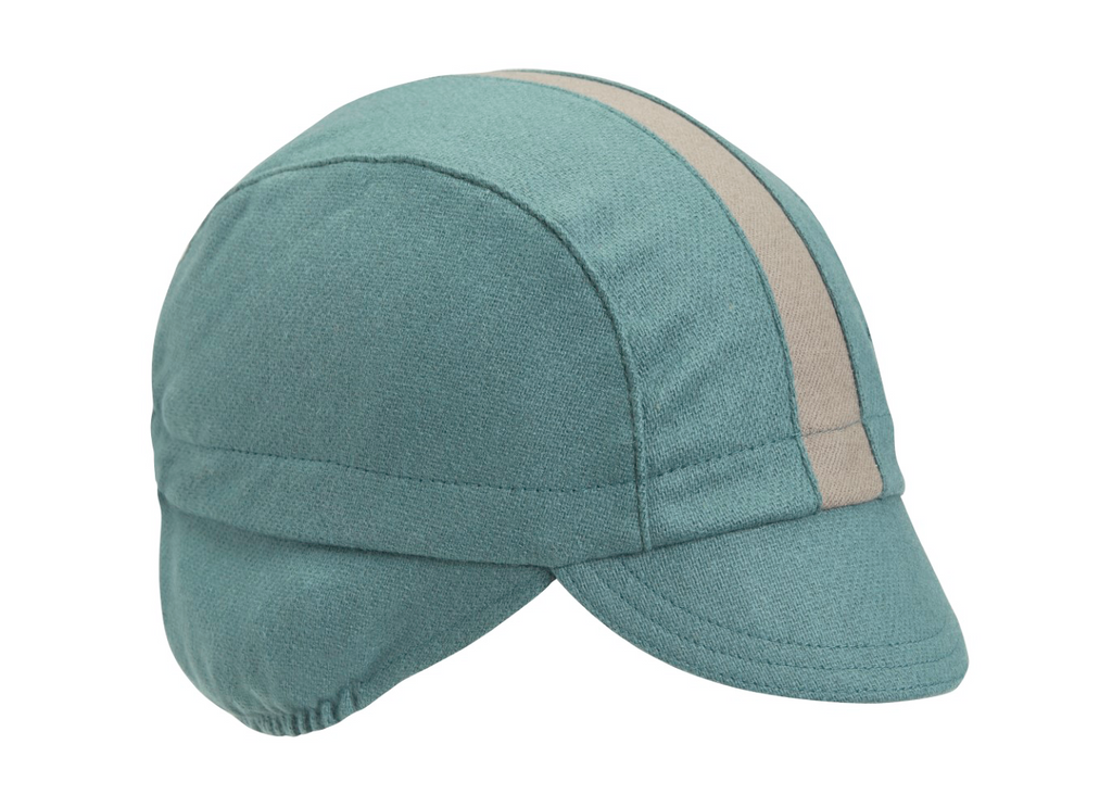 Jade/Taupe Stripe Wool Flannel Ear Flap Cap – Walz Caps - Classic American  Cycling Caps