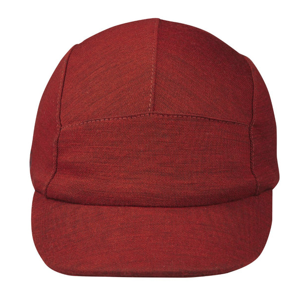 Velo/City Cap - Red Merino Wool