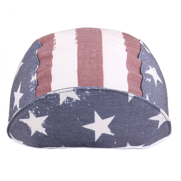 Cap For a Cause - "Fallen Patriots" Old Glory Cap Cotton 3-Panel.  American flag stars and stripes design. Brim up front view.