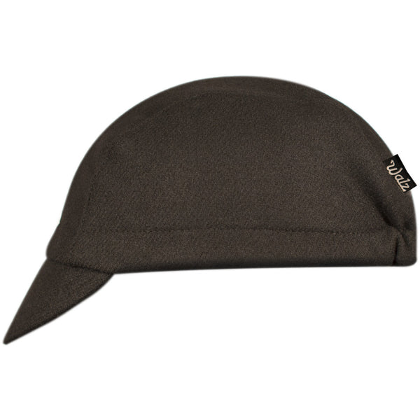 The "Milwaukee" Wool 3-Panel Gray Stripe Cap.  Side view.