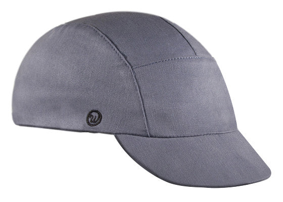 Velo/City Cap - Cool River Cotton Cotton 5-Panel. Angled view.